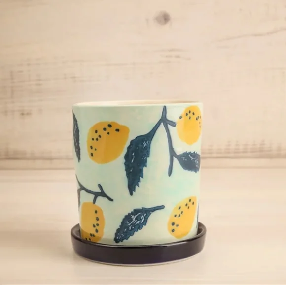 2 Pavo Planter | Patterned Ceramic Planter - Picture 2 of 10